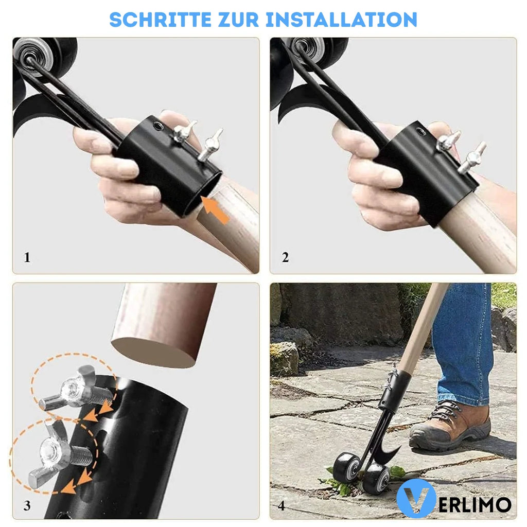 Weed Puller with Rolling Mechanism