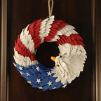 Wreath with Three-Dimensional Eagle