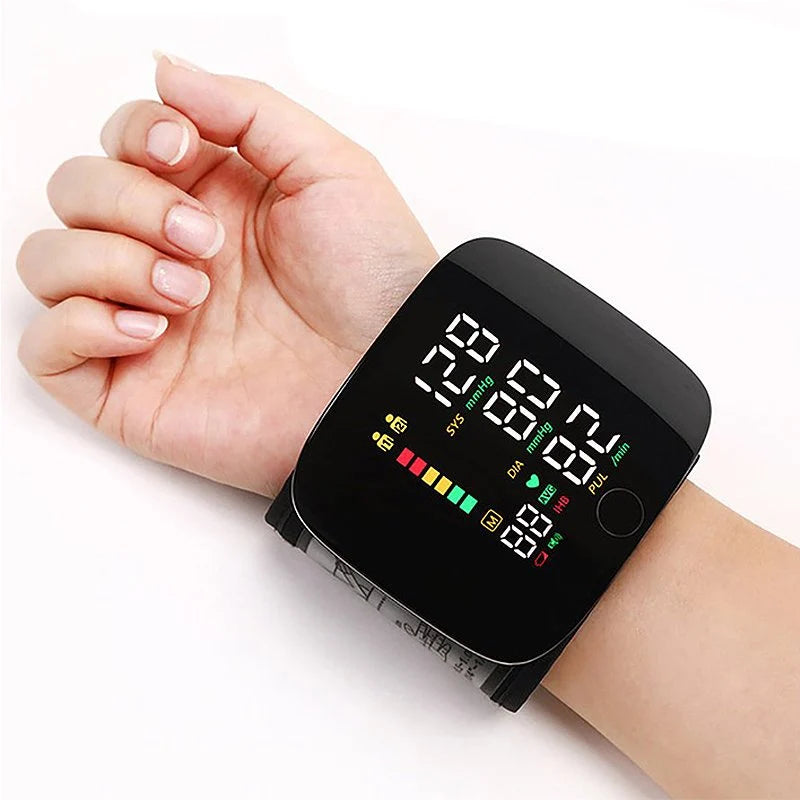 Wrist Blood Pressure Monitor | Voice Alerts & USB-C Rechargeable